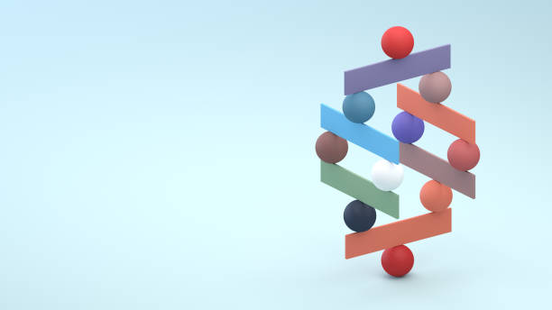istock Jenga game color block tower with balls 1310640676