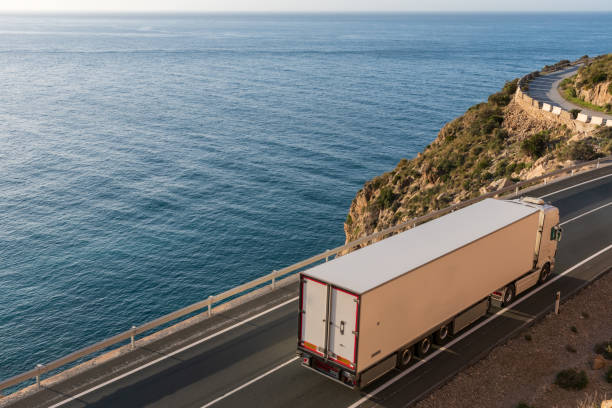 istock Truck with refrigerated semi-trailer 1310641836