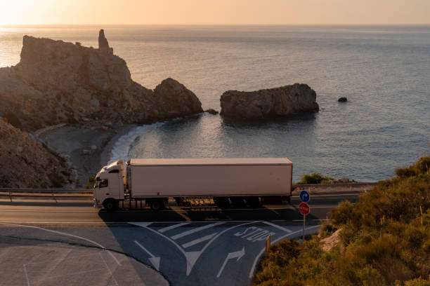 istock Truck with refrigerated semi-trailer 1310641840
