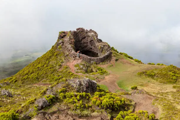 Pico Island, Azores, PT - October 6, 2017: Pico Mountain