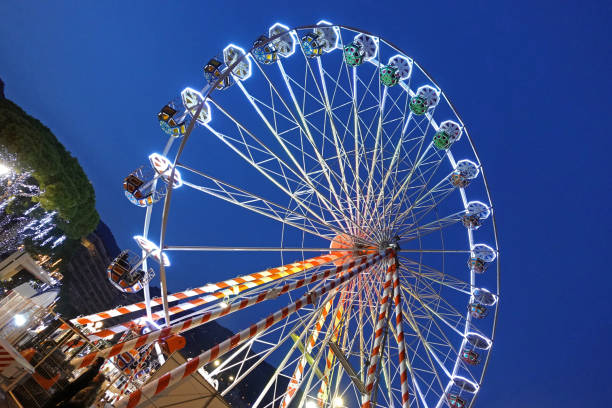 Ferris wheel in the evening