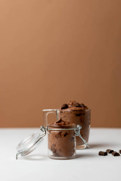 istock Chocolate mousse in a mason jar 1310650474