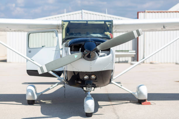 istock Front view of a small plane in Turkey 1310652678