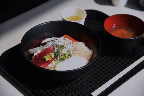 istock Japanese seafood ’Shirasu’ and 'Sashimi' 1310653594