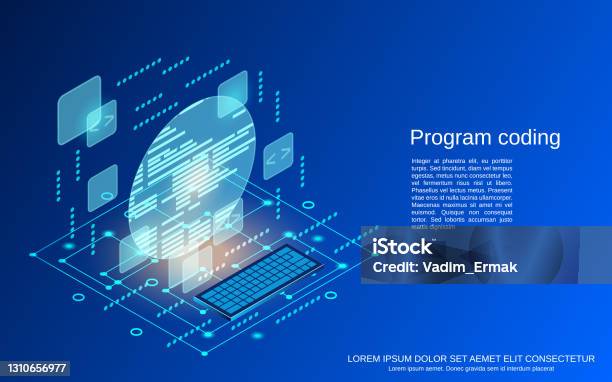 Program Coding Vector Concept Stock Illustration - Download Image Now ...