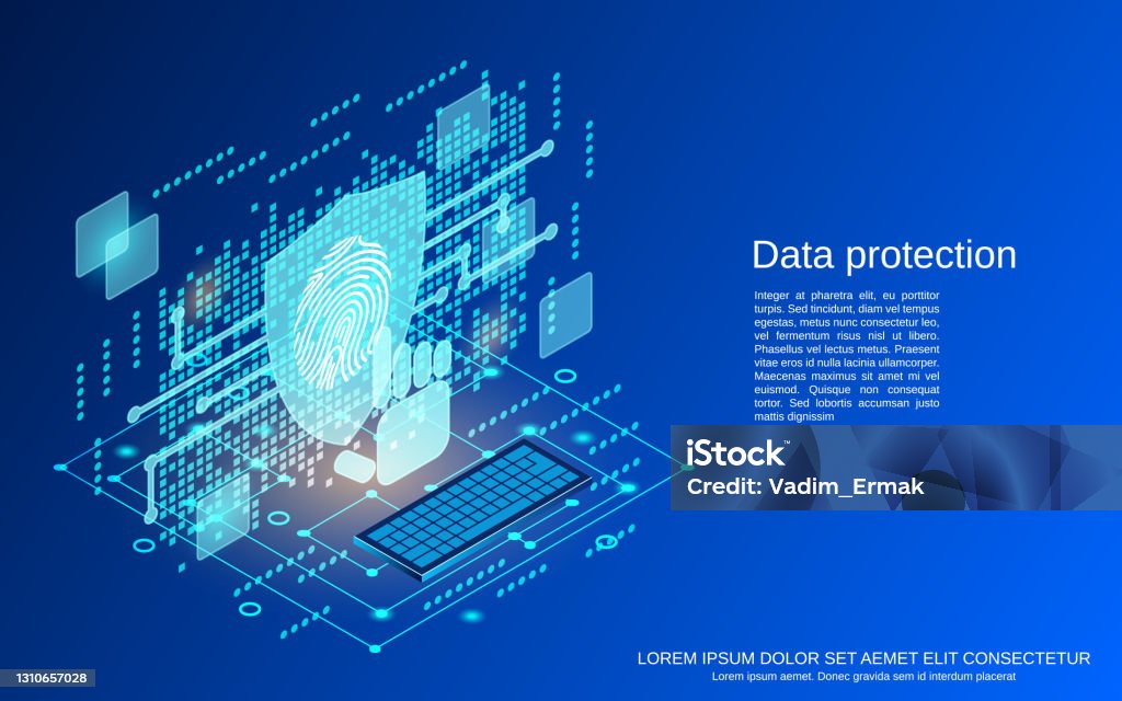 Data Protection Vector Concept Stock Illustration - Download Image Now ...