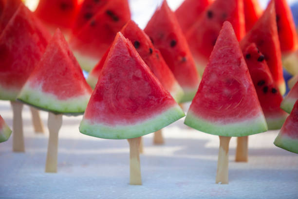 Served with an ice cream stick