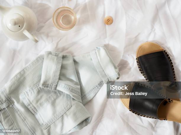 Bright Flat Lay 4 Stock Photo - Download Image Now - Australia, Bright, Casual Clothing