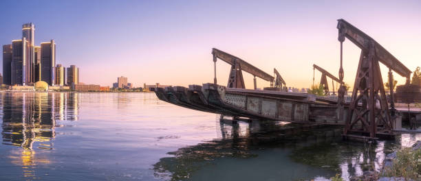 istock Detroit, Michigan - Skyline at Dawn 1310668640