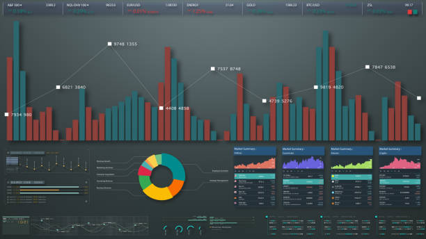 istock Business Infographic Screen Mockup Presentation 1310679034