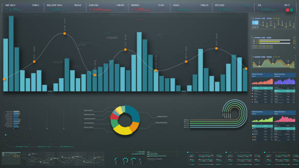 istock Business Infographic Screen Mockup Presentation 1310679040