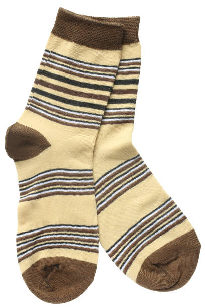 istock Pair of child's striped socks 1310682902