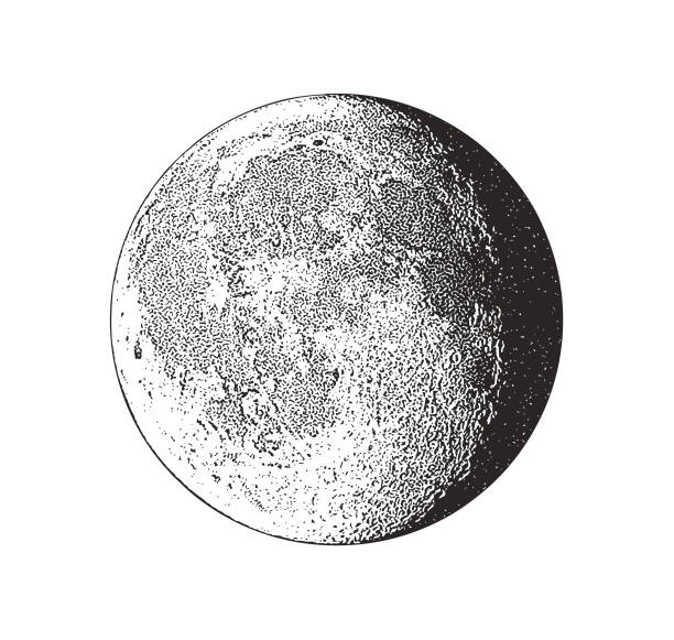 illustrazioni stock, clip art, cartoni animati e icone di tendenza di plenilunio - luna