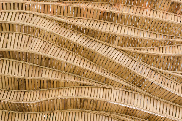 istock nature background of brown handicraft weave texture bamboo surface 1310686438
