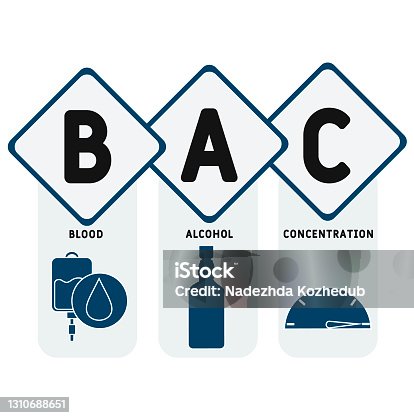 istock BAC - Blood Alcohol Concentration acronym. medical concept background. 1310688651