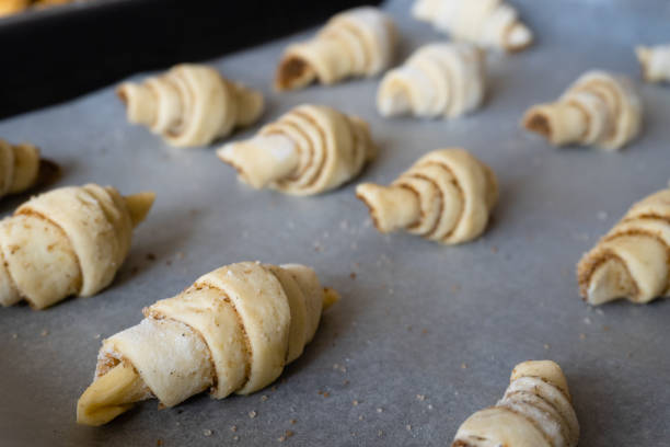 istock Croissants with cinnamon and sugar 1310691125