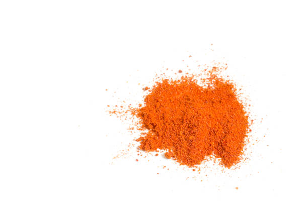 istock Red chili powder, closeup.An essential spice for curry dishes. 1310692049