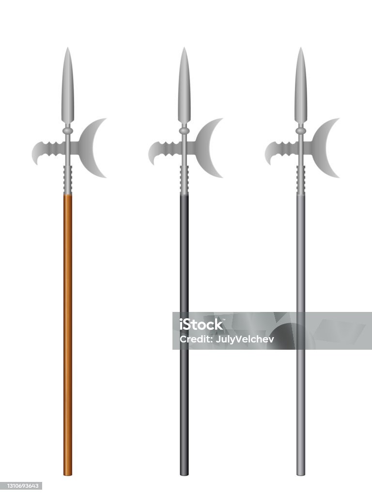 Halberd Vector Halberd Set Stock Illustration - Download Image Now - Ancient, Ancient ...