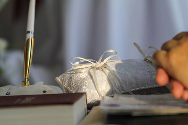 Wedding rings waiting for their turn