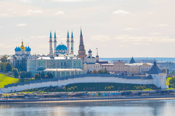 istock Kazan Kremlin and the river Kazanka against the blue summer sky 1310698215