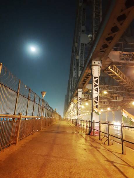 howrah bridge - vertical lift bridge imagens e fotografias de stock