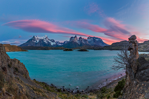 Majestic Mountains at Torres del Paine National Park Patagonia in Chile