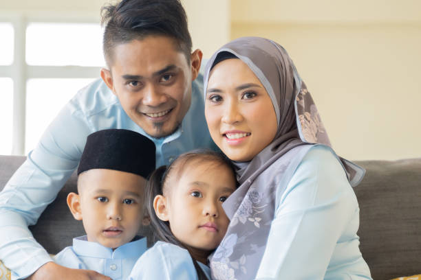 istock Eid Mubarak celebration moment with Malay family 1310709340