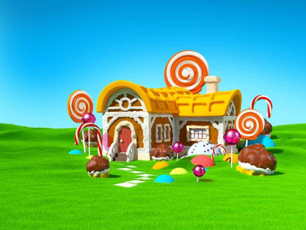 istock gingerbread house green field 1310712048
