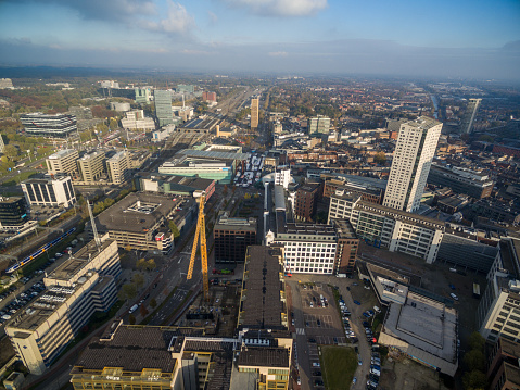 Eindhoven Cityscape, Netherlands. Urban Skyline