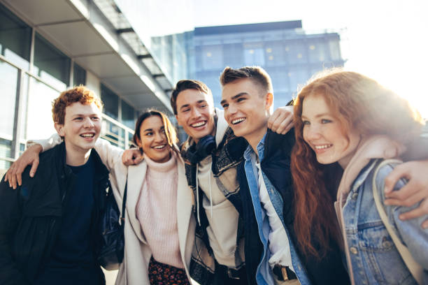 istock Young people together in university 1310716231