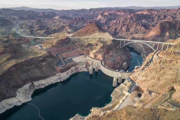 istock Hoover Dam in Nevada. Mountain in Background 1310720990
