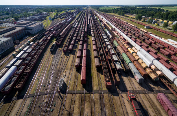 istock Railway Network With Wagons in Lithuania. Radviliskis 1310722409