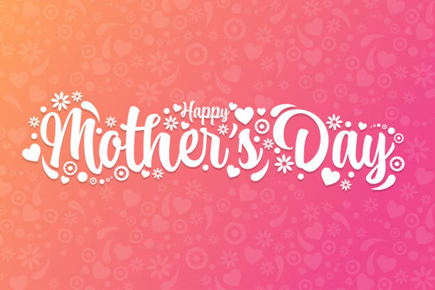 ilustrações, clipart, desenhos animados e ícones de dia das mães. conceito de feriado. modelo para fundo, banner, cartão, pôster com inscrição de texto. ilustração vetorial eps10. - mothers day