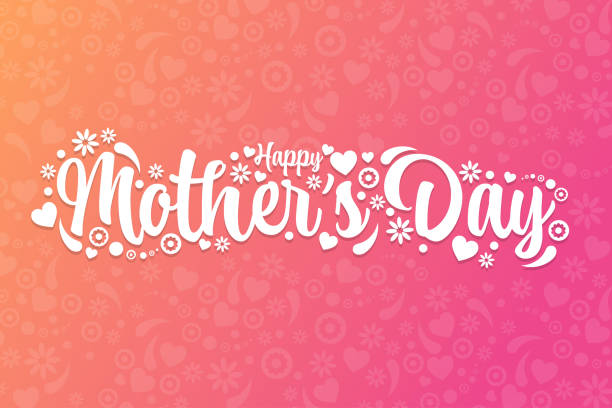 Mother's Day. Holiday concept. Template for background, banner, card, poster with text inscription. Vector EPS10 illustration. Mother's Day. Holiday concept. Template for background, banner, card, poster with text inscription. Vector EPS10 illustration happy mothers day stock illustrations