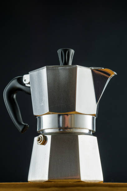 istock Moka coffeemaker on the dark background. 1310725504