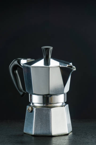 istock Moka coffeemaker on the dark background. 1310725519
