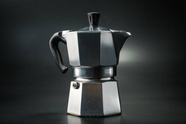 istock Moka coffeemaker on the dark background. 1310725777