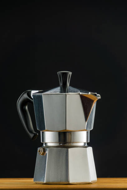 istock Moka coffeemaker on the dark background. 1310726031