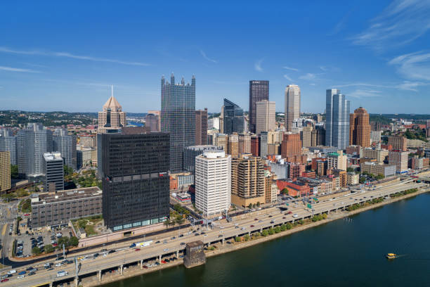 istock Pittsburgh Skyline with Downtown and Business District. River in Foreground 1310726054