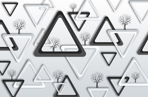 3d modern mural wallpaper .
Black and white triangles with black tree in light gray background for wall art .
3d illustration, abstract, alphabet, architecture, art, backdrop, background, brainstorm, business, concept, creative, cubic, decoration, decorative, design, digital, fabric, focus, geometric, geometrical, geometry, graphic, illustration, light, modern, monochrome, occupation, office, ornament, orthographic, pattern, picture, sign, simple, space, strategy, structure, symbol, texture, tile, trend, triangle, triangle background, triangles background, wall, wallpaper, white, work, workplace