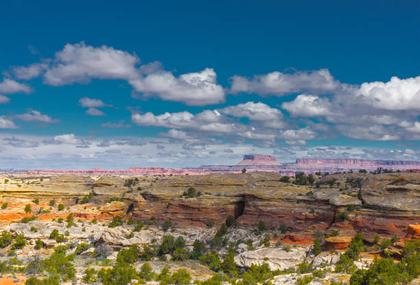 istock Mountain landscape with red rocks. 1310730757