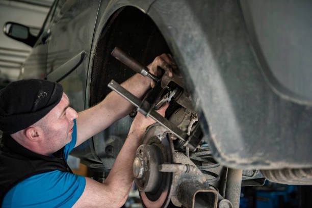 istock Auto mechanic man in auto repair shop 1310731337