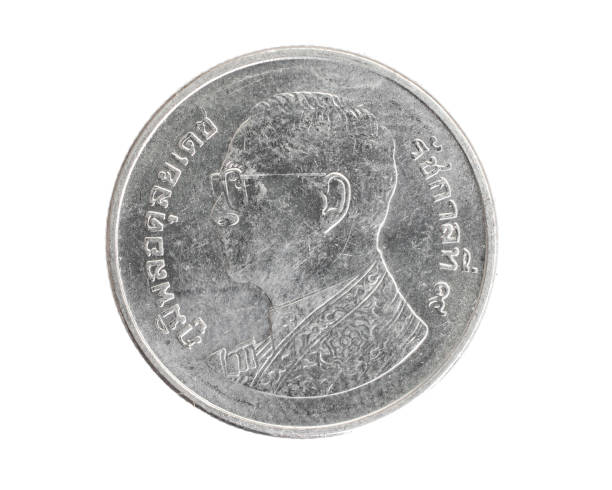 istock Thailand one baht coin on a white isolated background 1310731681