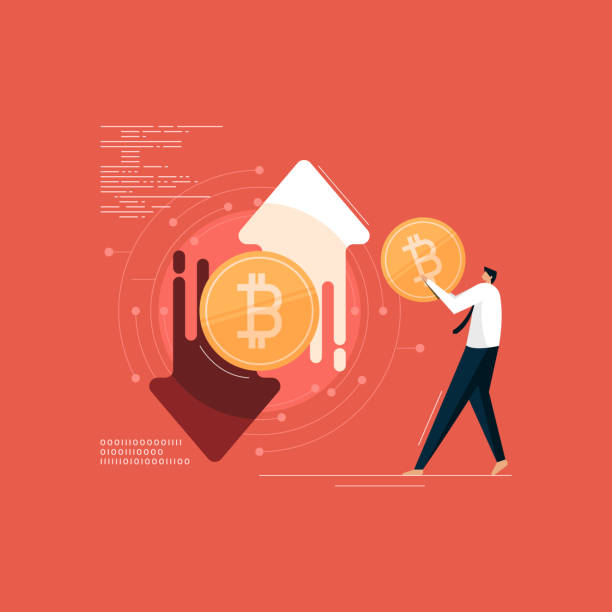 bitcoin cryptocurrency trading and investment digital technology bitcoin cryptocurrency trading and investment digital technology bitcoin trading stock illustrations