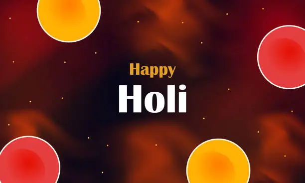 Vector illustration of happy holi banner design