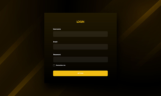 Creative Login Form Design Stock Illustration - Download Image Now ...