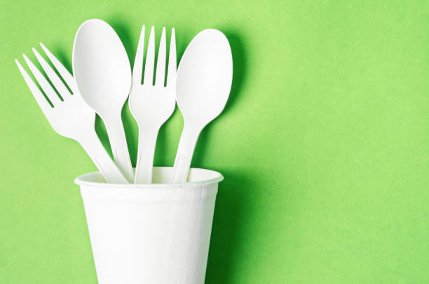 istock Eco friendly biodegradable paper disposable for packaging food and paper glass 1310742562