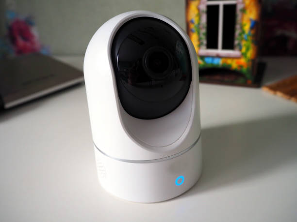 istock Home wi-fi surveillance camera. 1310745564