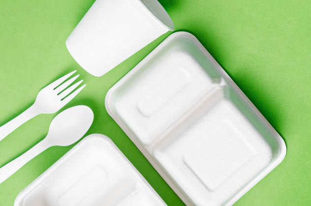 istock Eco friendly biodegradable paper disposable for packaging food 1310745963