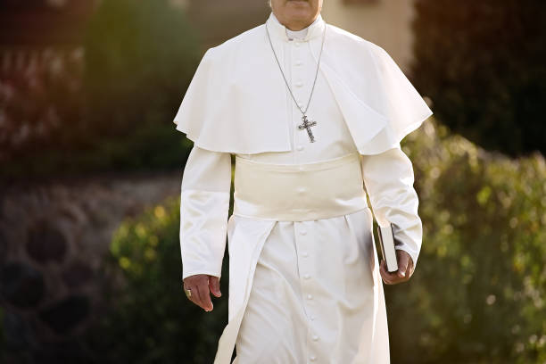 istock Pope walks in the garden 1310754773